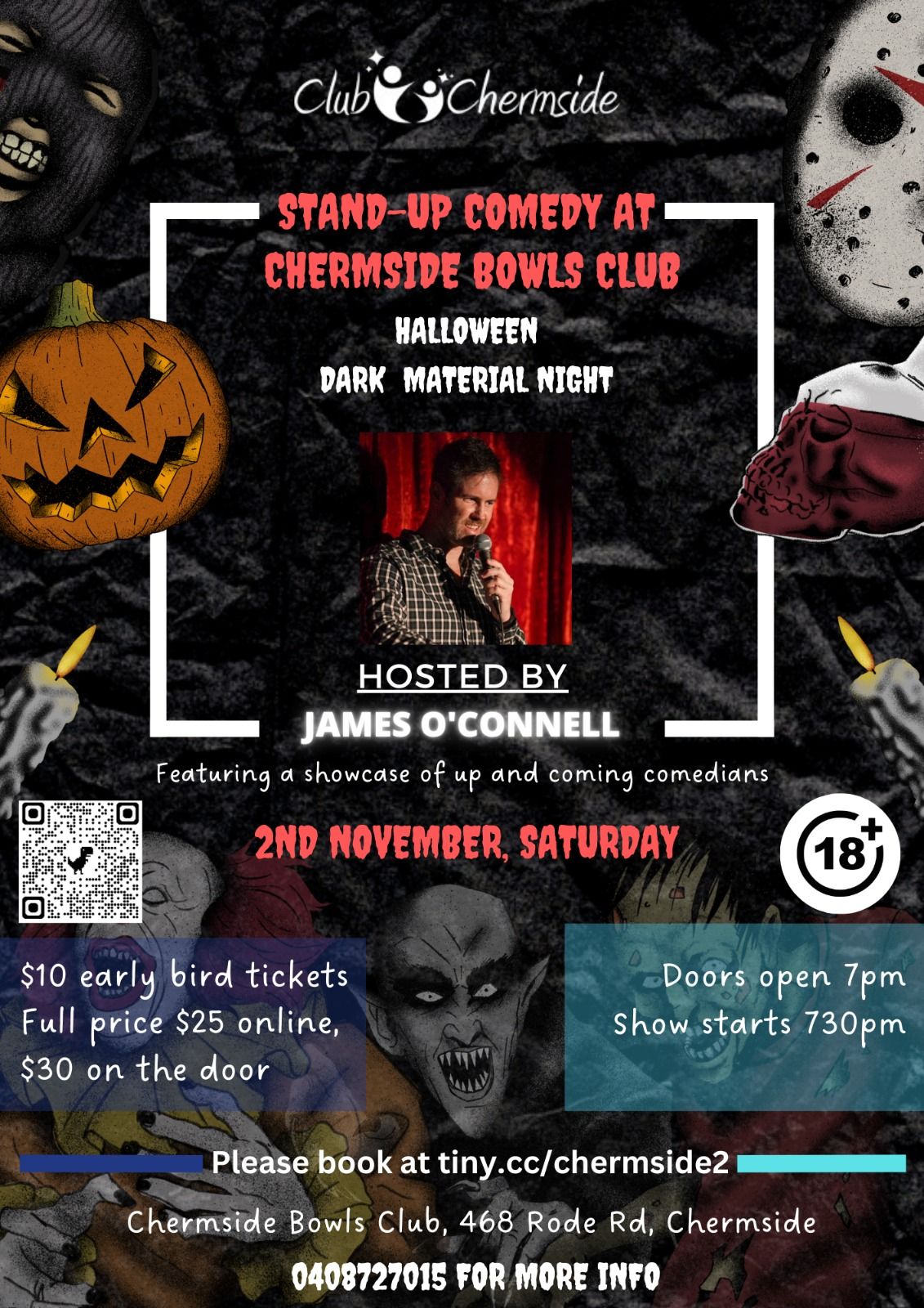 Stand-up Comedy in Chermside (Halloween Dark Material night)