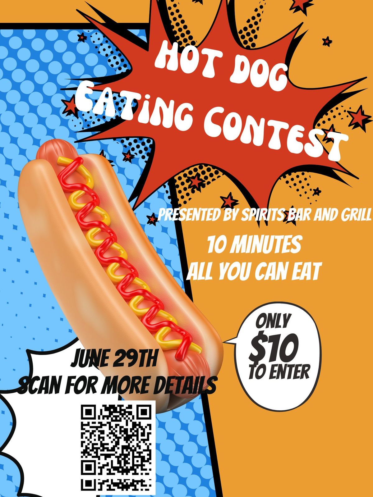 Spirits Inagural Hotdog Eating Contest