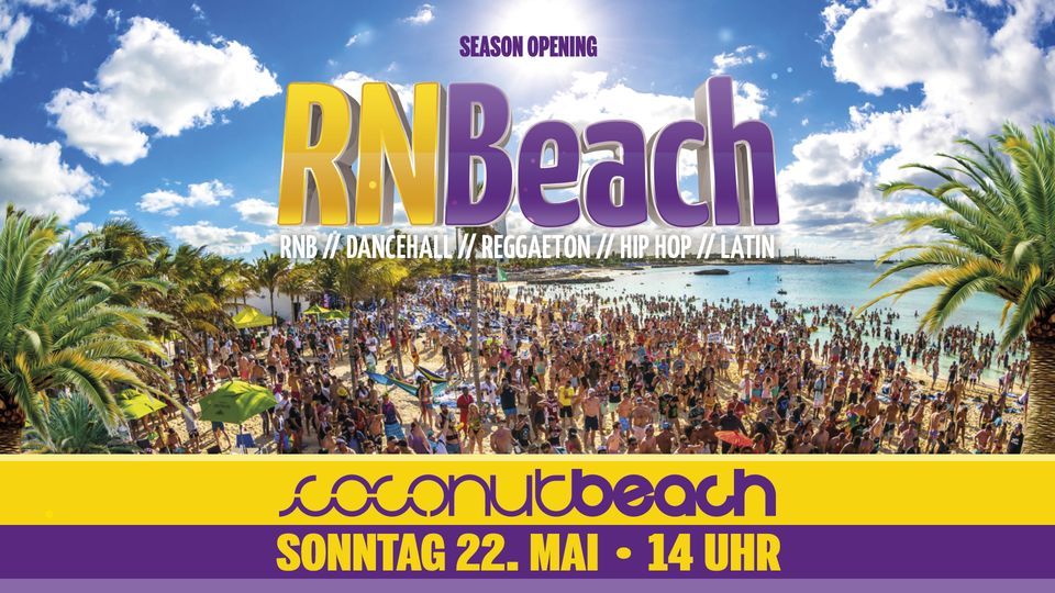 RNBeach OPEN AIR - Season Opening 2022 \u2718 So. 22.05 \u2022 Coconut Beach M\u00fcnster