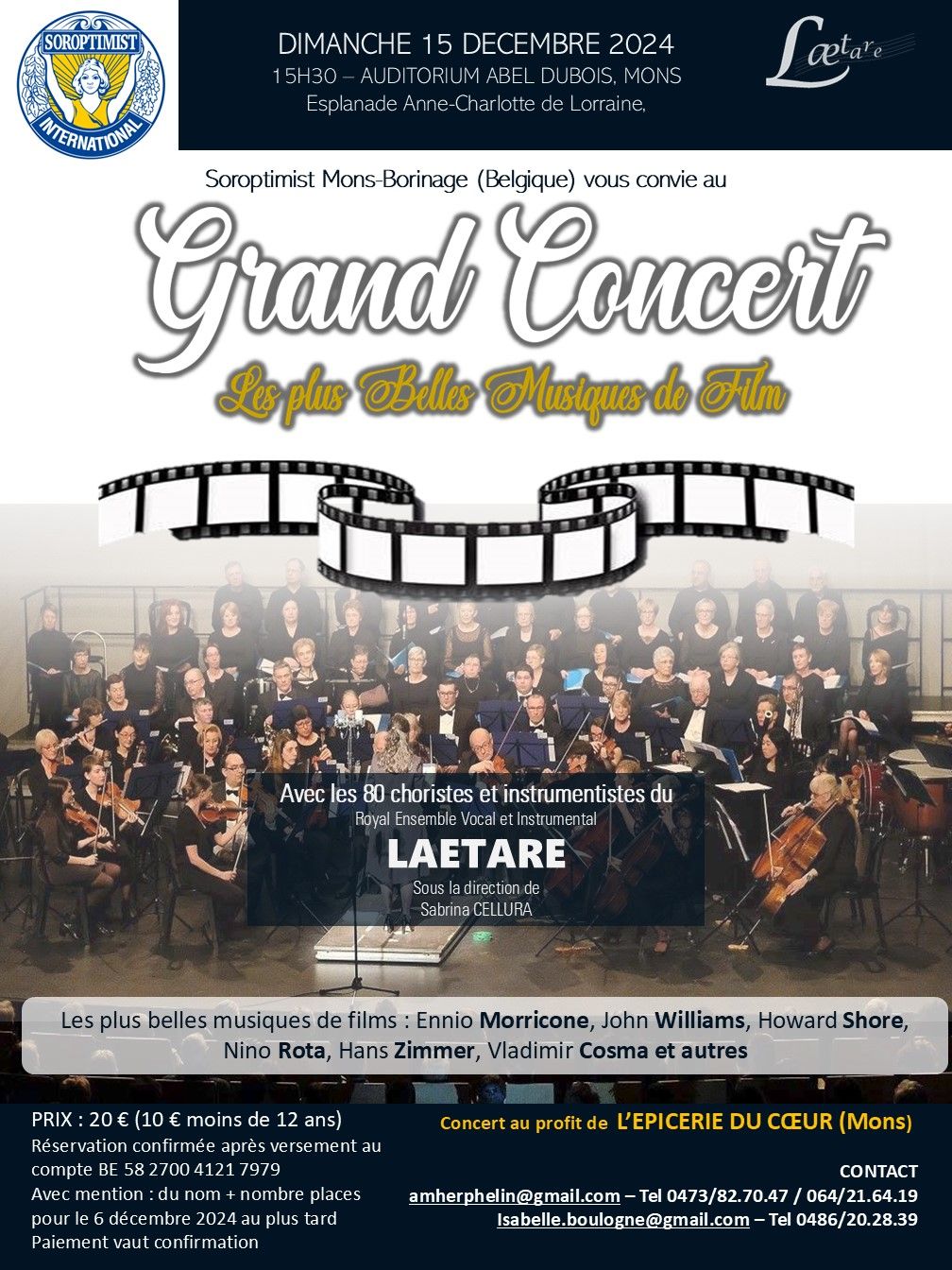 Concert "Les Plus Belles Musiques de Film"