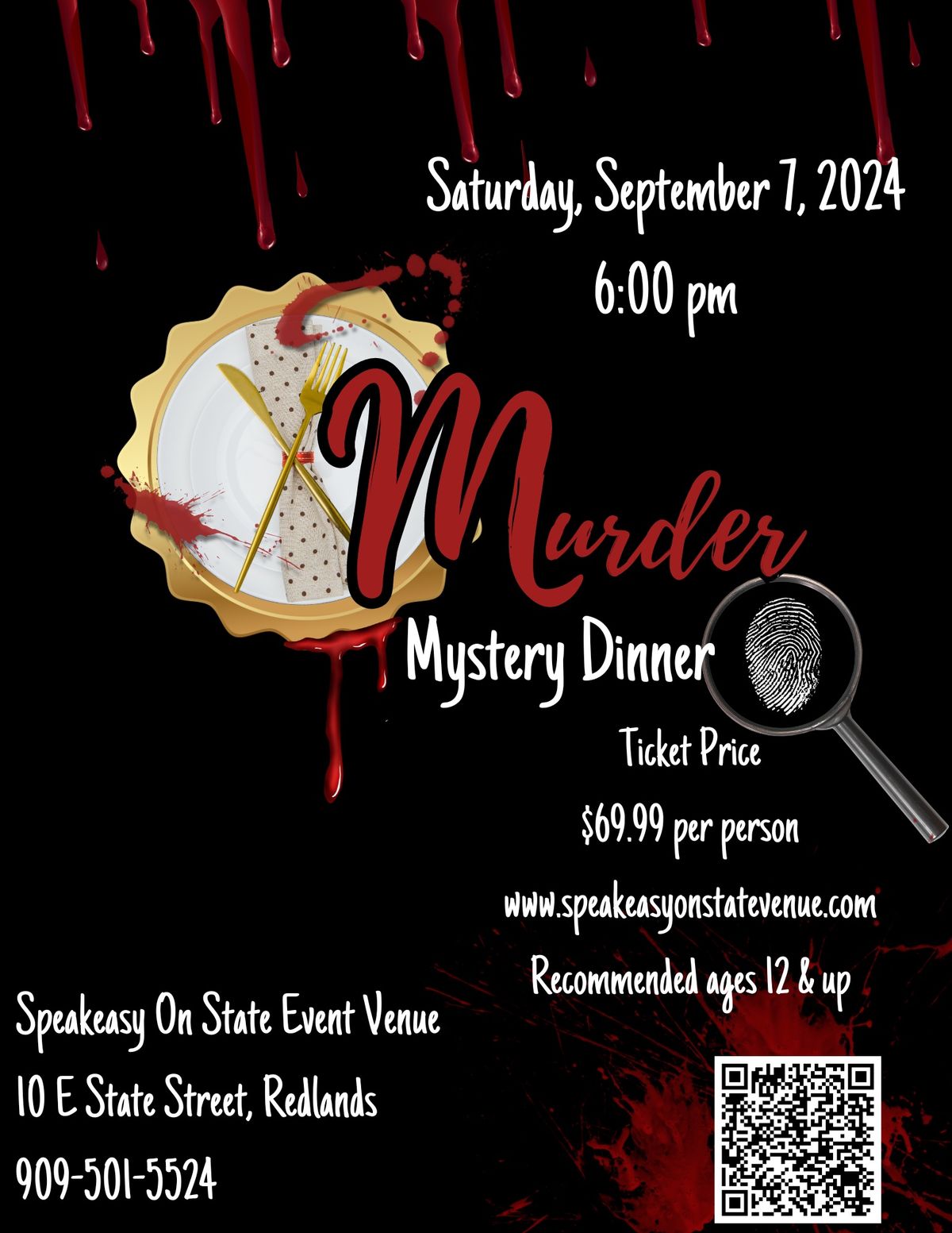 Murder Mystery Dinner at Speakeasy On State