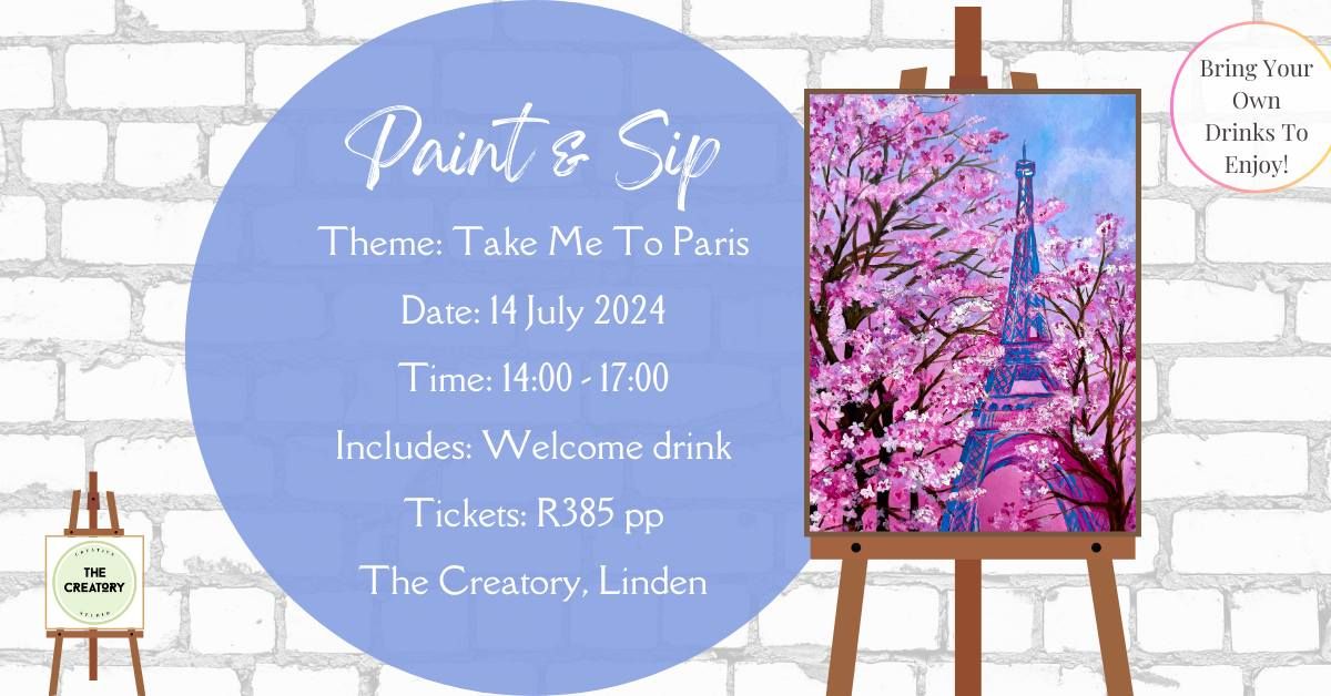 Paint & Sip: Take Me To Paris