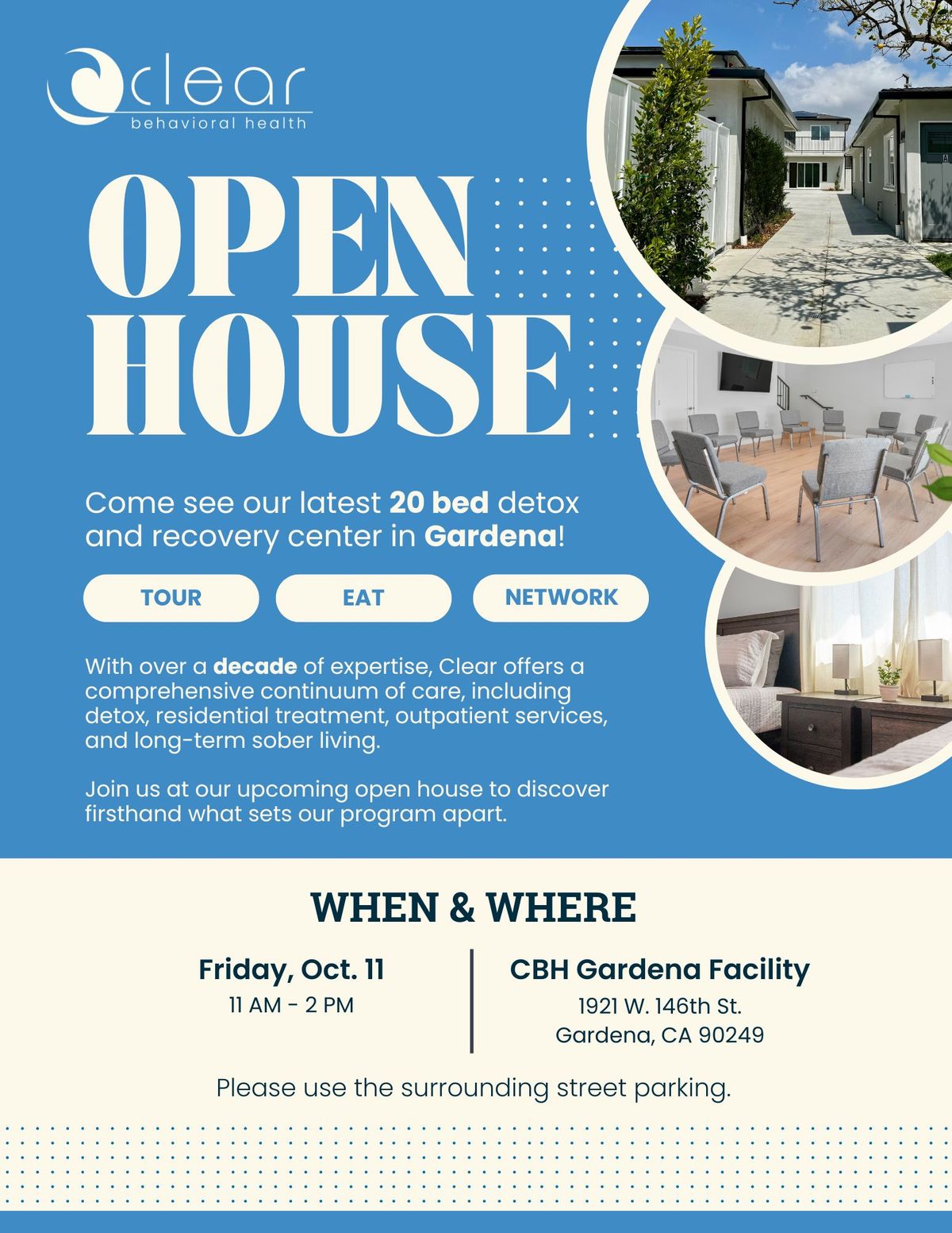 Clear Behavioral Health OPEN HOUSE in Gardena