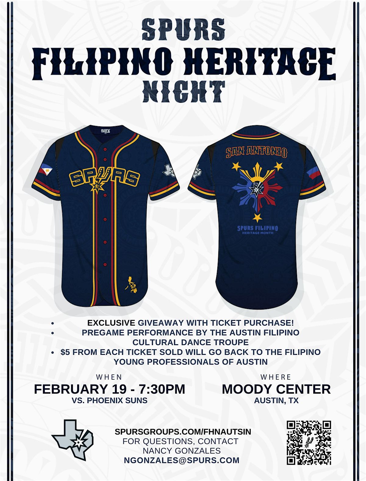 FYP ATX Fundraising | San Antonio Spurs Filipino Heritage Night in Austin