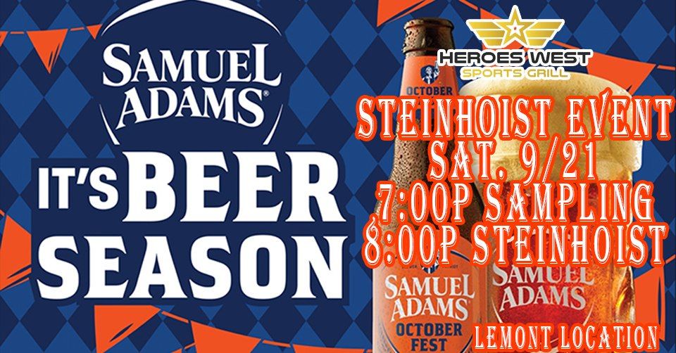 Sam Adams Steinhoist Event in Lemont!