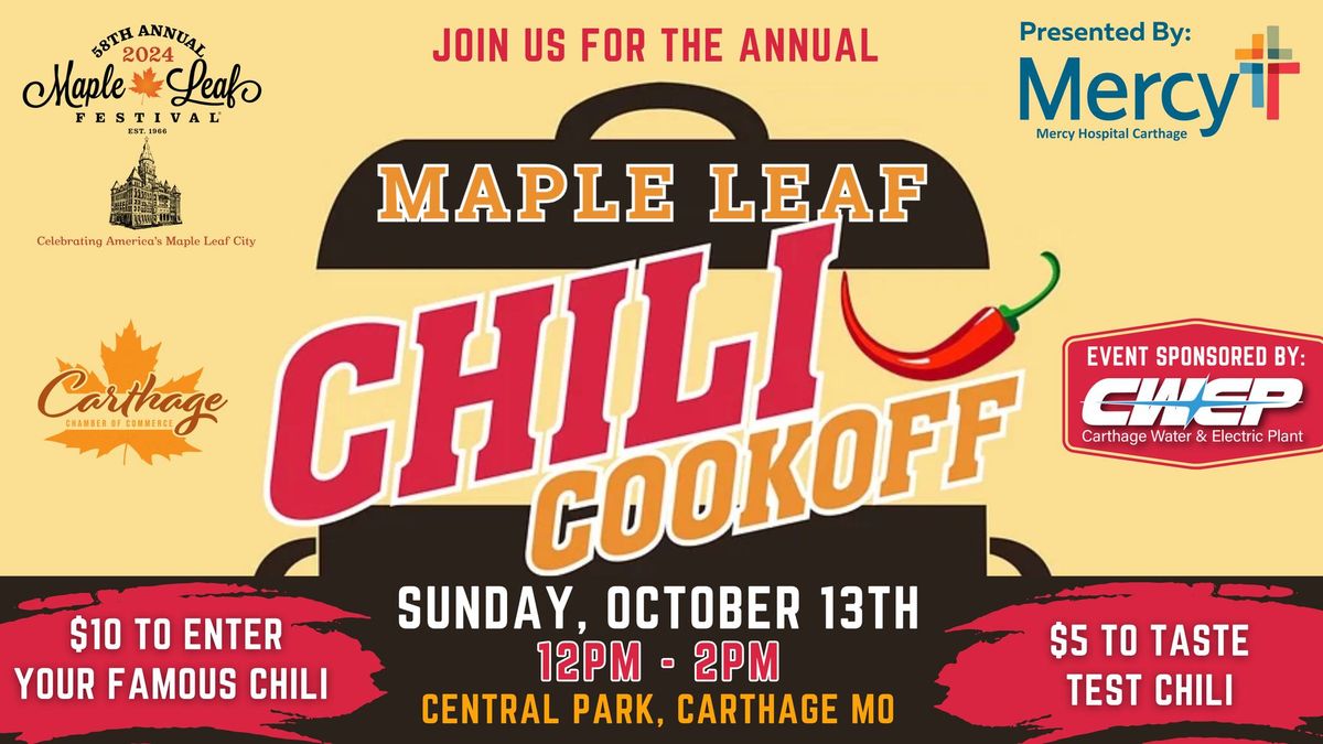 Maple Leaf Festival\u00ae - Chili Cookoff