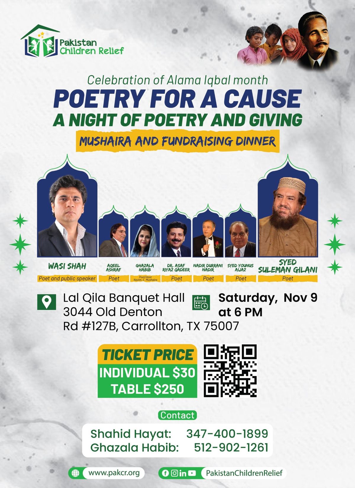 Fundraising Dinner & Mushaira