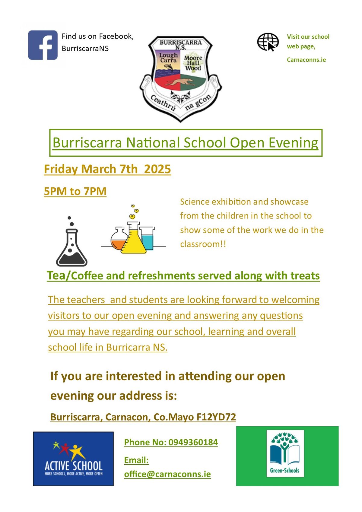 Burriscarra National School Open\/Enrolment Evening 2025