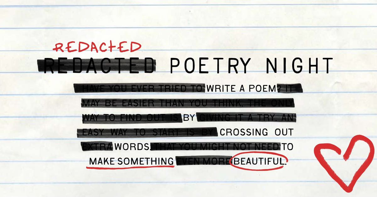 [REDACTED] Poetry Night