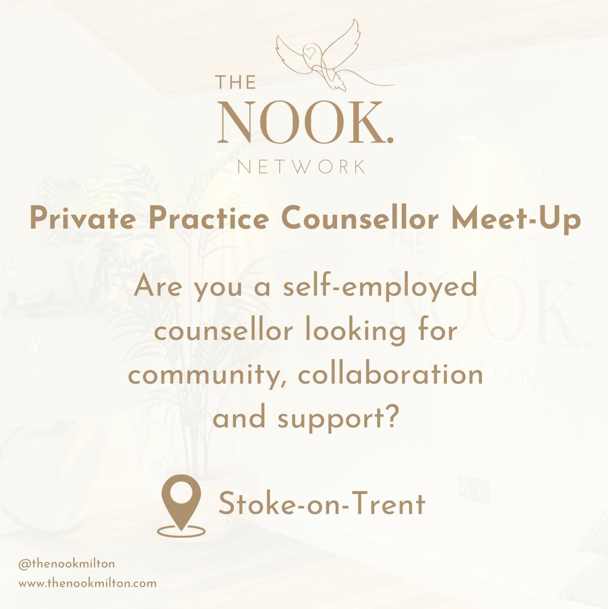 The Nook Network: Private Practice Counsellor Meet-Up