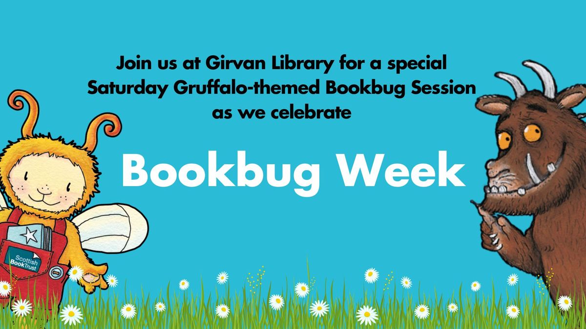 Bookbug and Gruffalo at Girvan Library