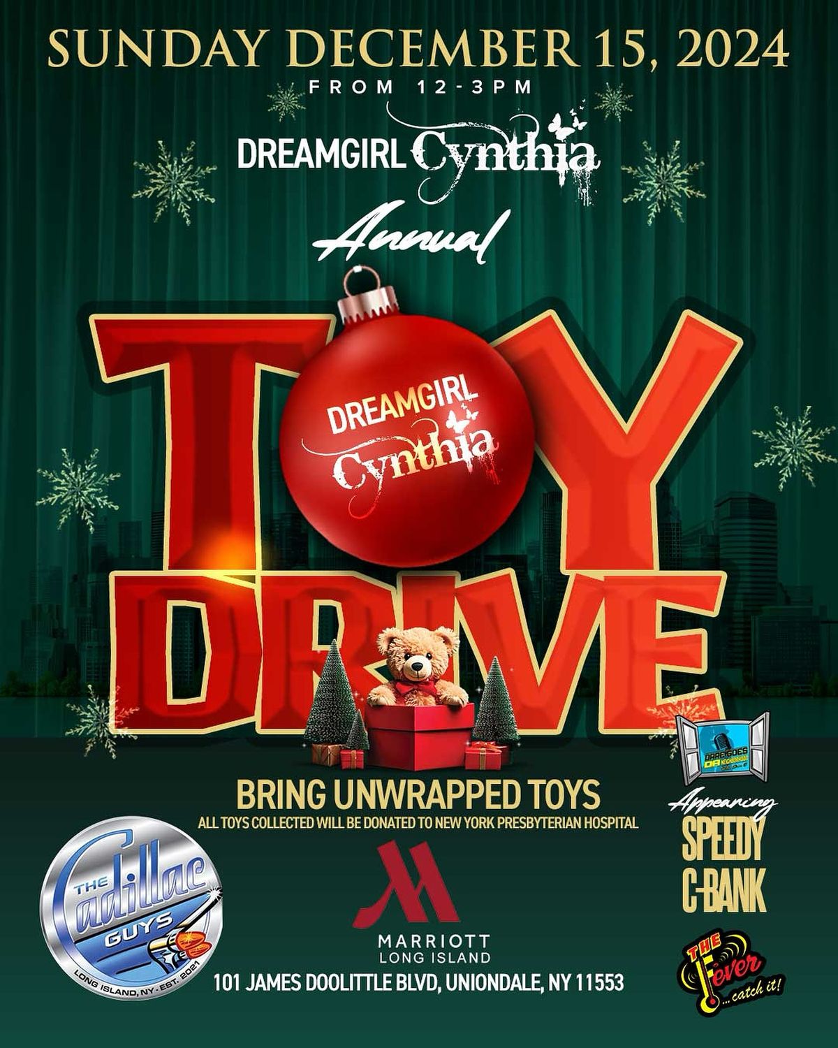 *Long Island* Dreamgirl Cynthia Toy Drive @ Marriott, Uniondale NY