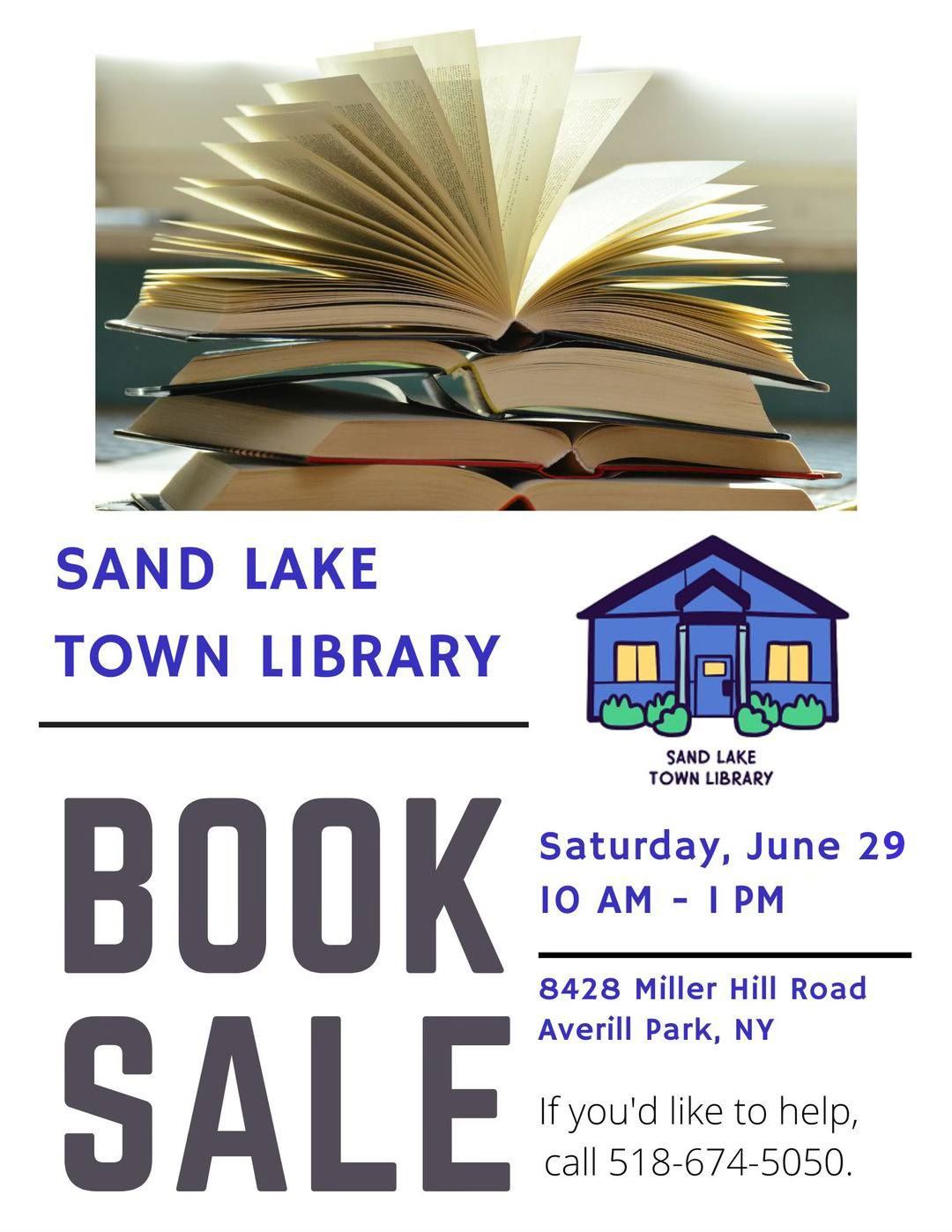 Sand Lake Town Library Spring Book Sale