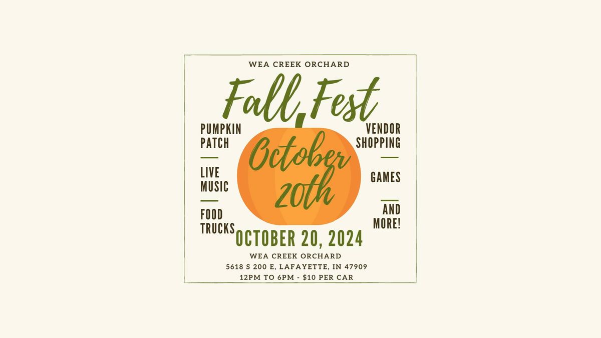 Fall Fest at Wea Creek Orchard