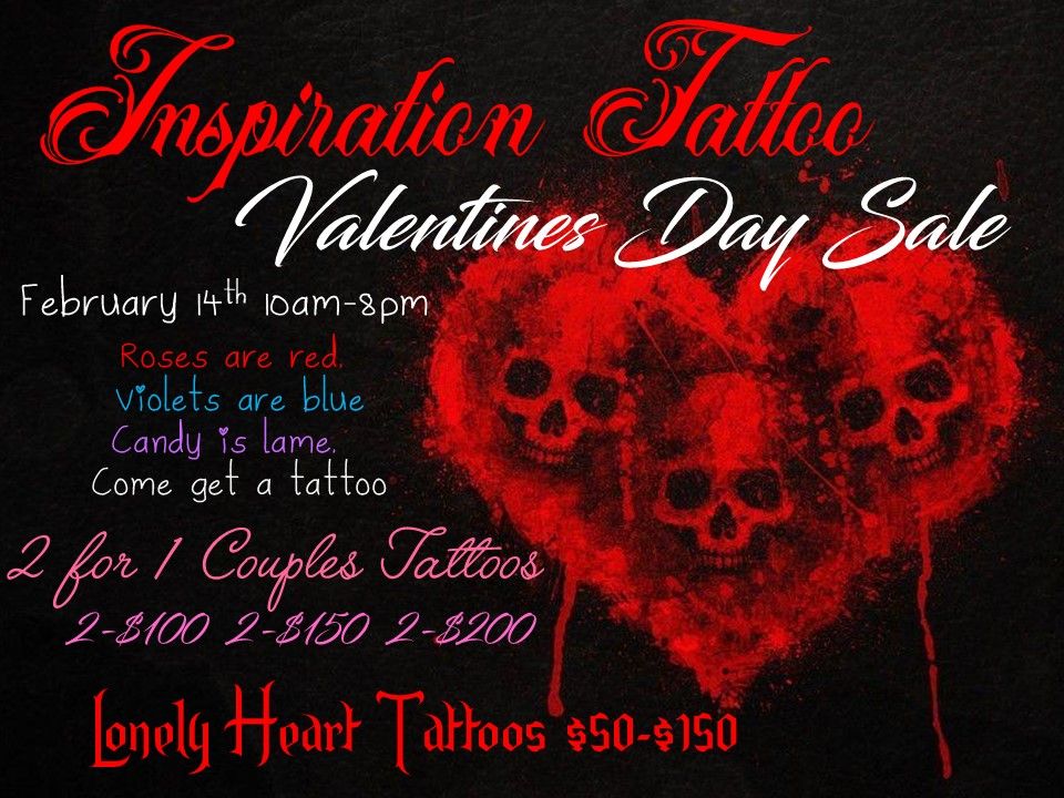 Valentines Day Tattoo Sale