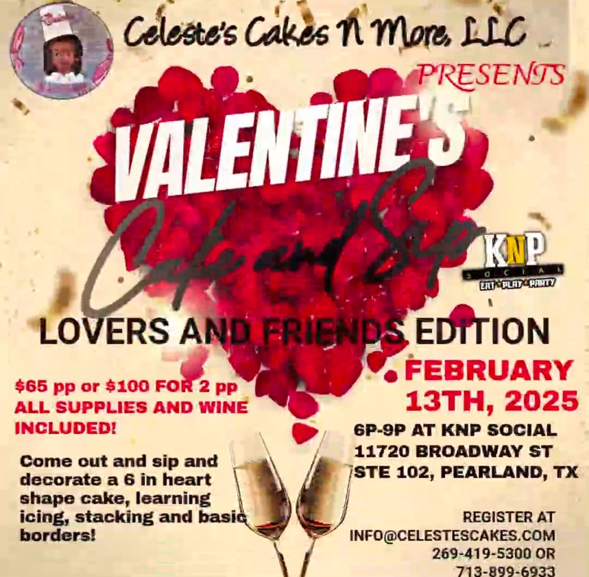 Cake N Sip presented by Celeste\u2019s Cakes N More, LLC 