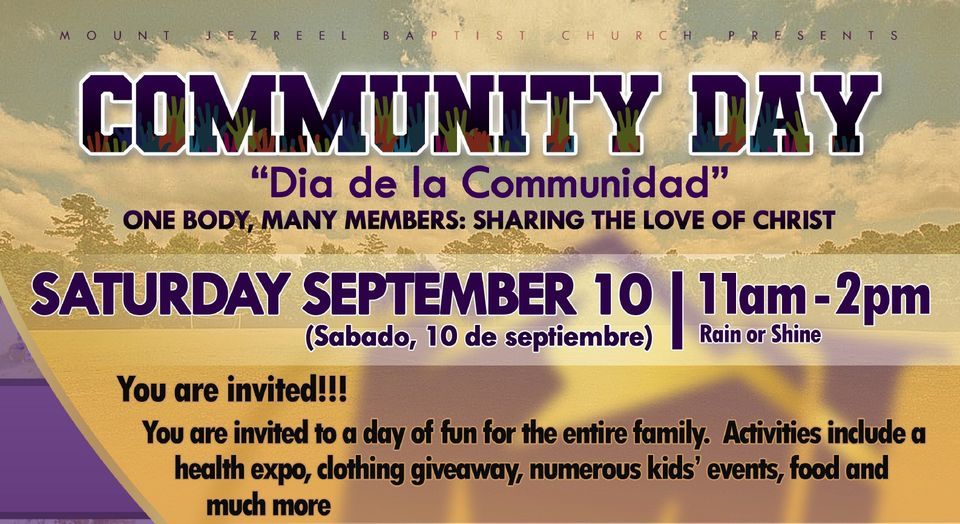 Community Day at Mount Jezreel Baptist Church