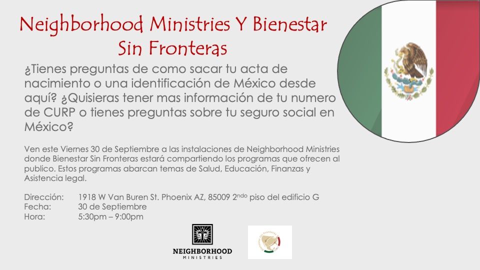 Bienestar Sin Fronteras y Neighborhood Ministries