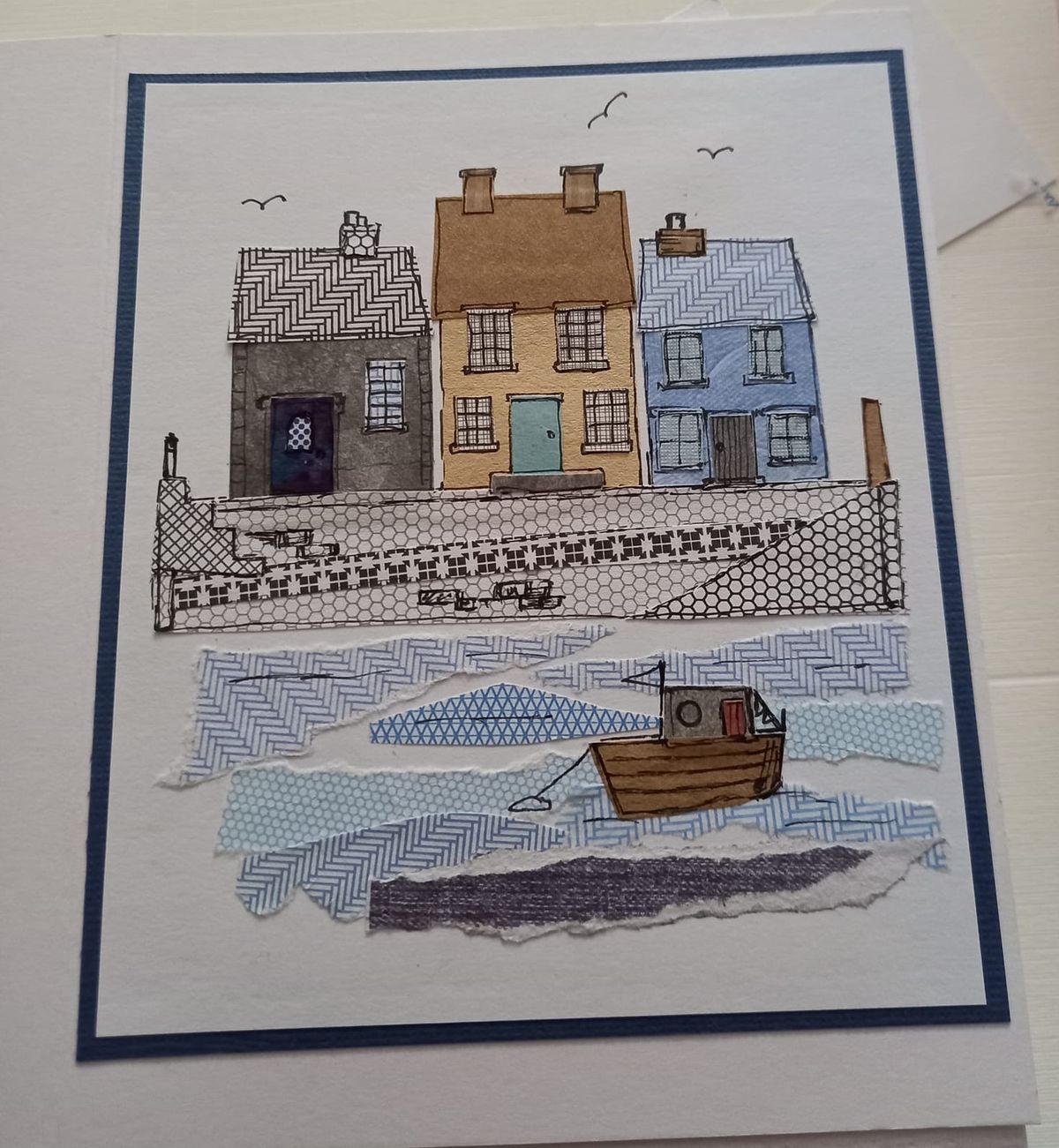 Friday Crafternoon: Paper Collage - Harbour Cottages