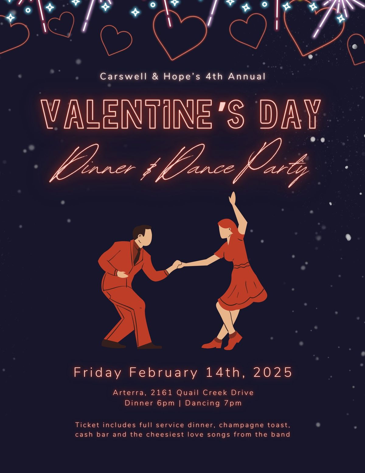 Valentine's Day Dinner & Dancing with Carswell & Hope