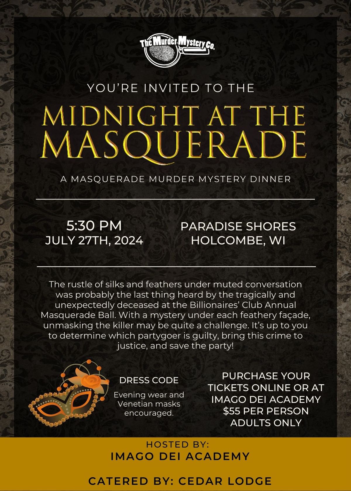 Masquerade Dinner Theater Gala