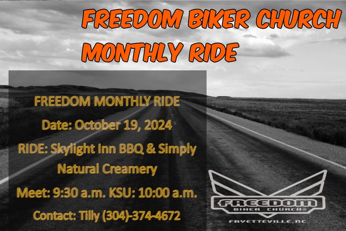 October monthly ride