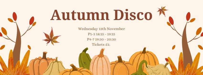 P1-3 Autumn Disco