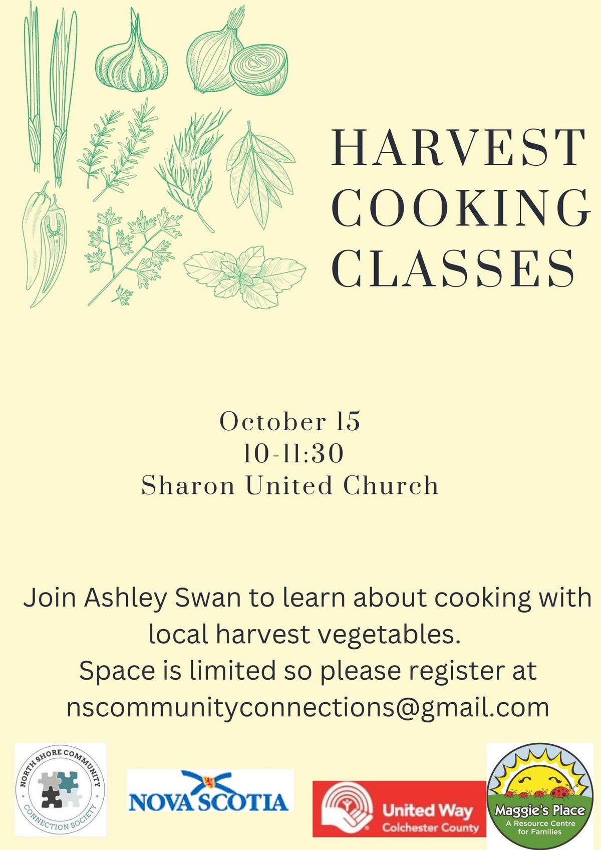 Harvest Cooking Classes