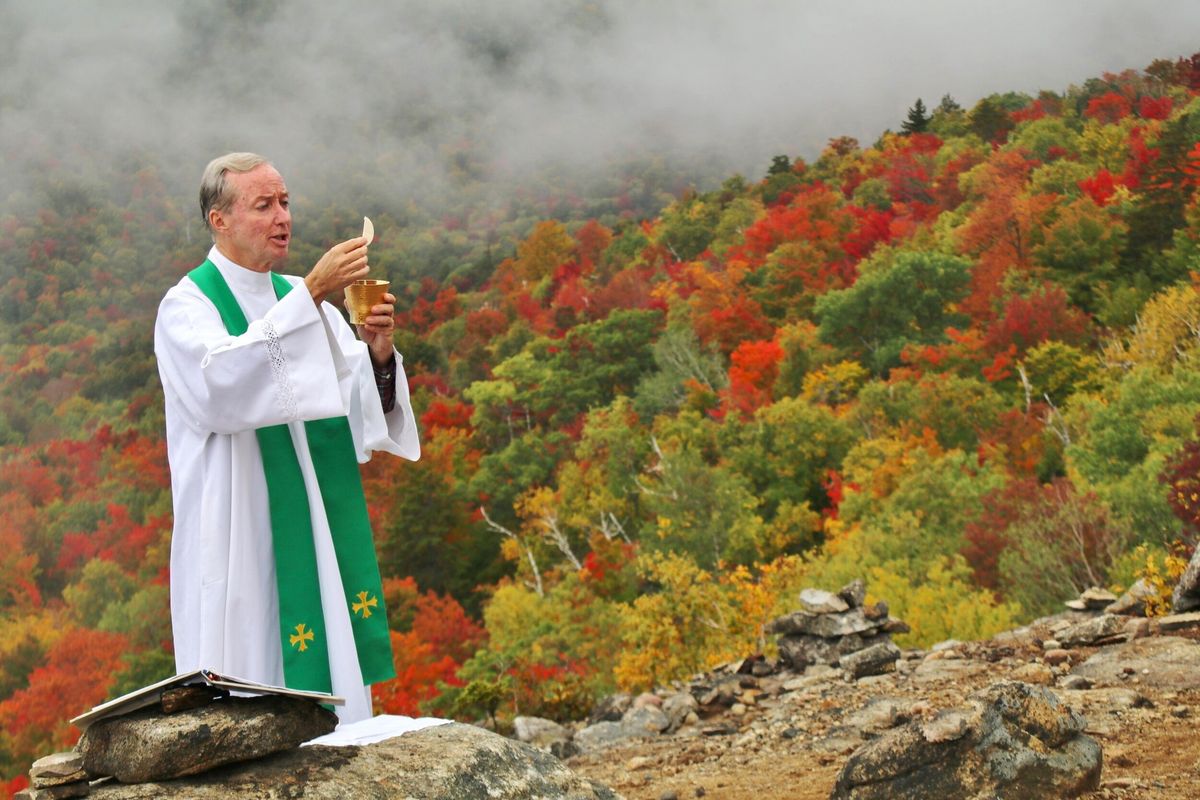 Autumn Outdoor Mass with Father John