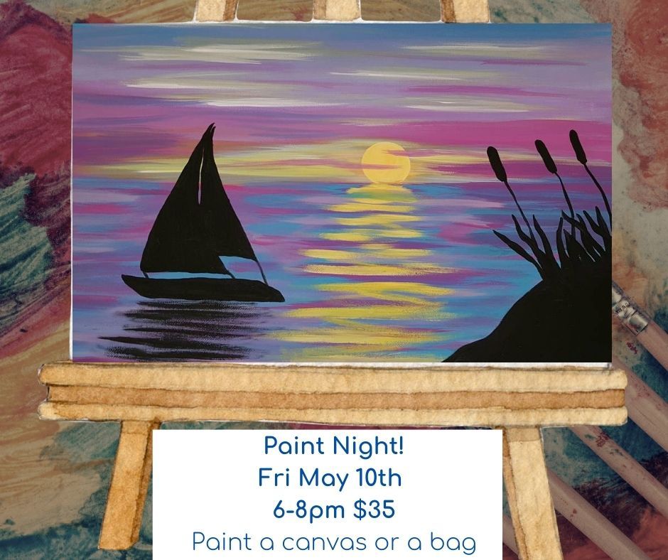 Sunset Sailboat Paint Night! $35