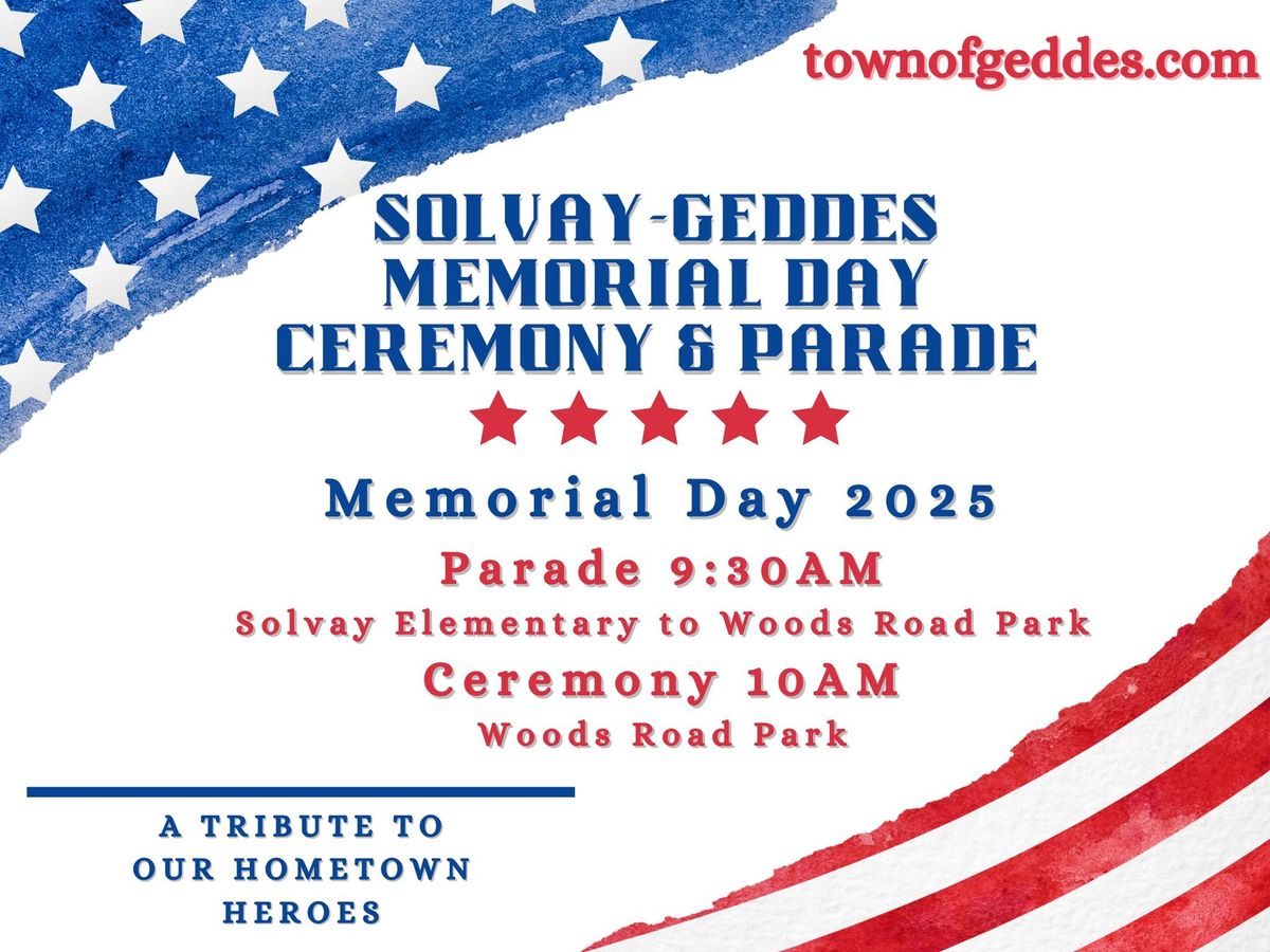 Solvay-Geddes Memorial Day Parade & Ceremony 