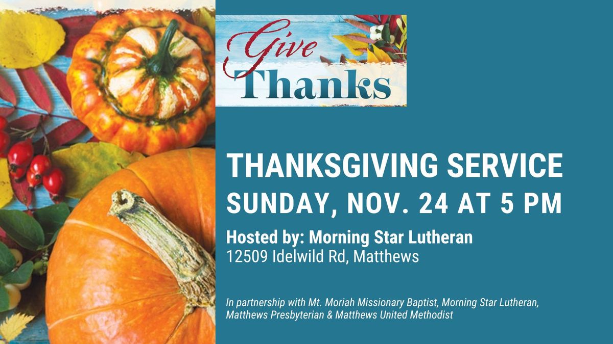 Community Thanksgiving Service