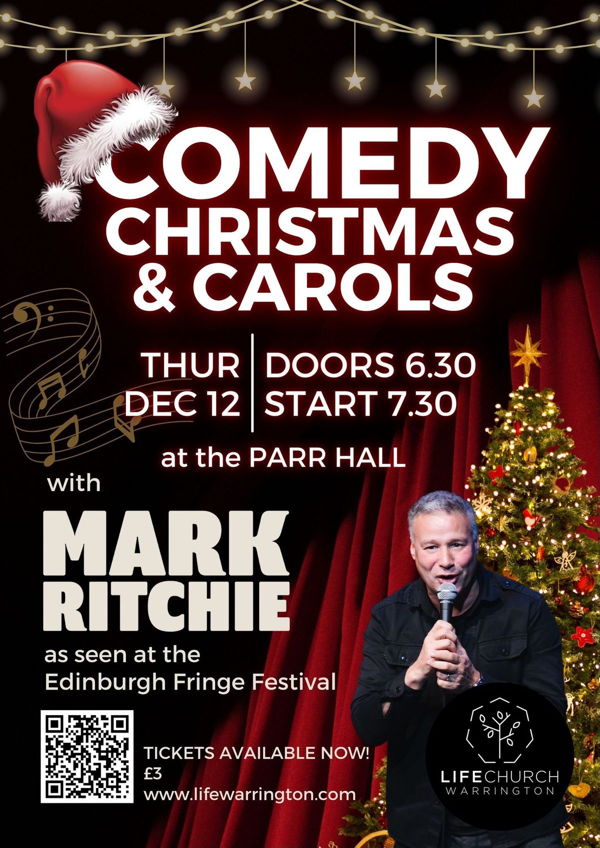 COMEDY, CHRISTMAS & CAROLS