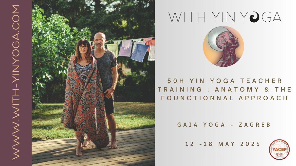 YIN YOGA TEACHER TRAINING - Anatomy and Functional Approach - 50H