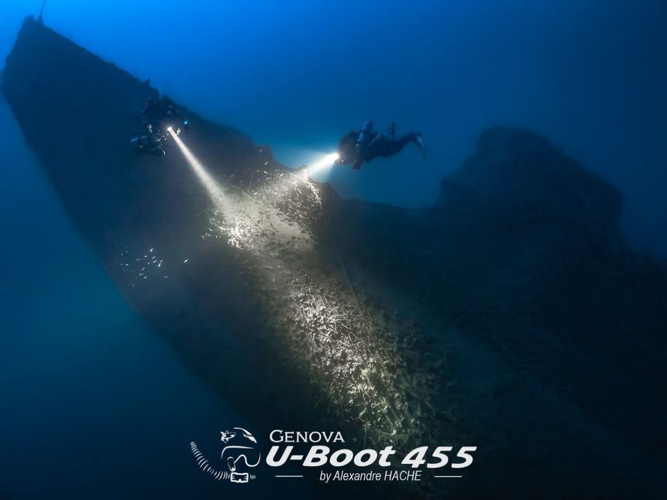 TECHNICAL DIVE ON THE WRECK OF THE U-455 SUBMARINE