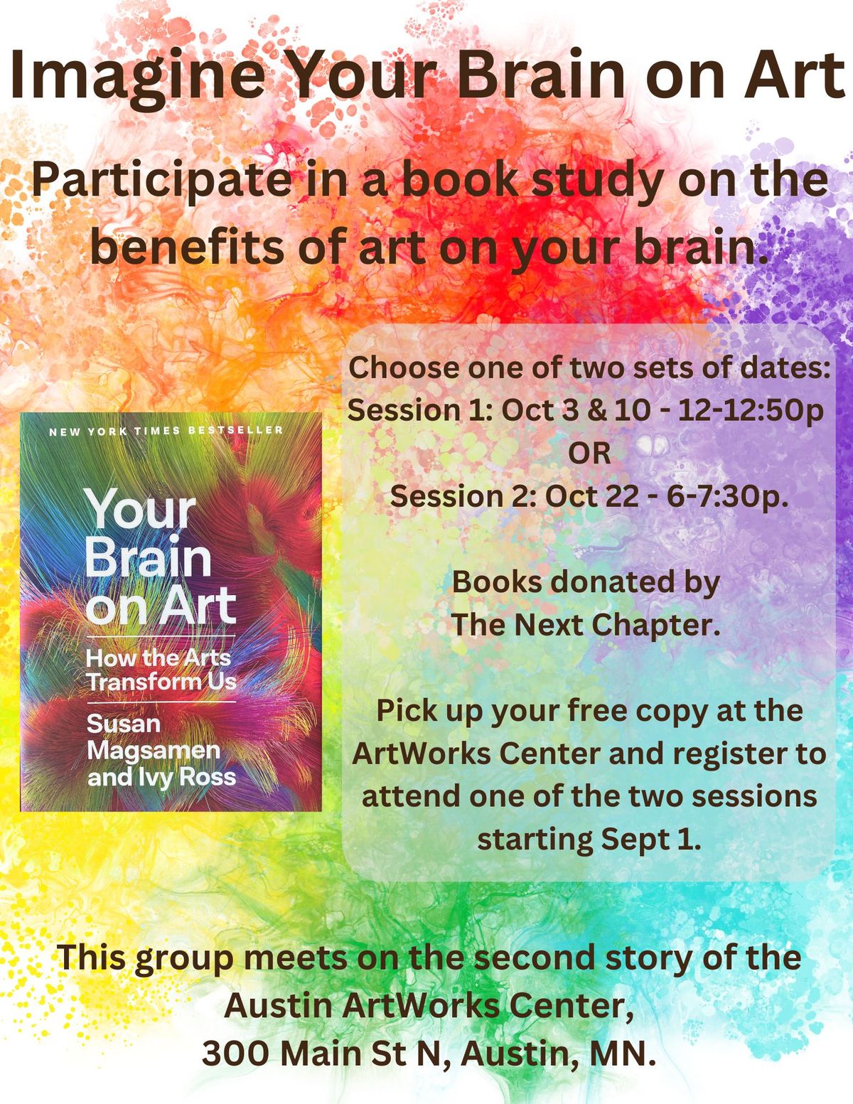 Your Brain on Art (Oct 22 @ 6p)