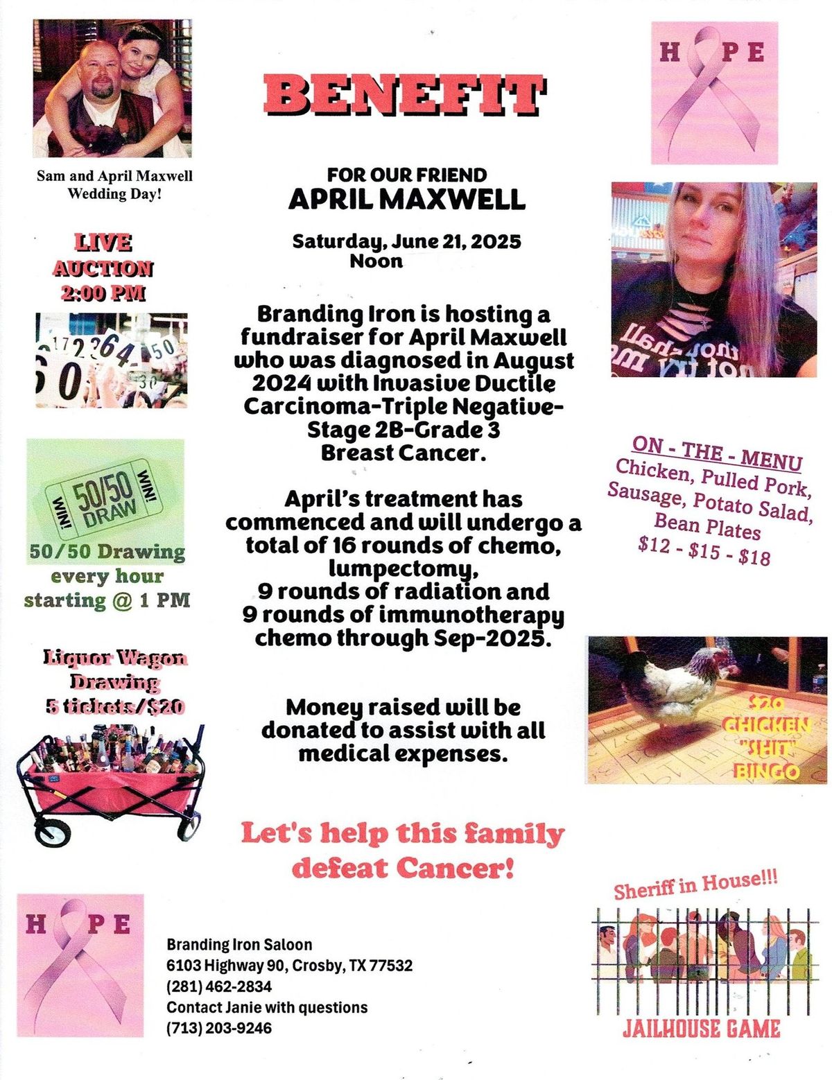 Benefit for April Maxwell