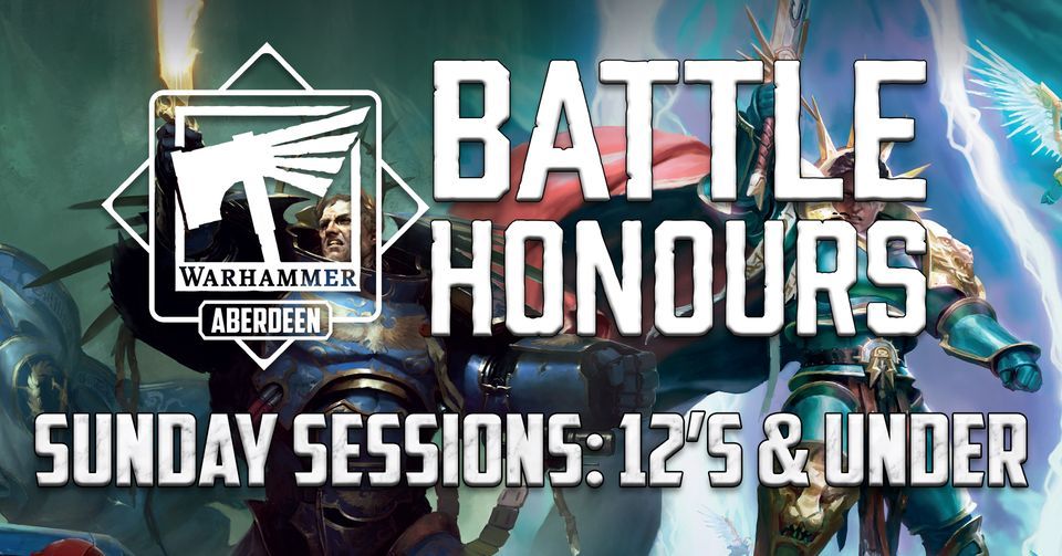 Battle Honours Sunday Session One - 12's and Under