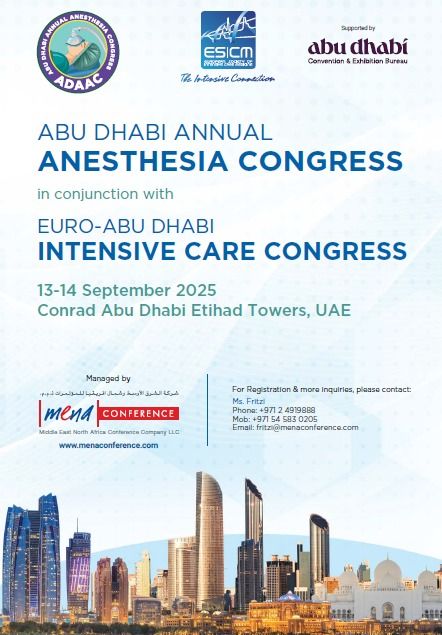 Abu Dhabi Annual Anesthesia Congress in conjugation with Euro-Abu Dhabi Intensive Care Congress