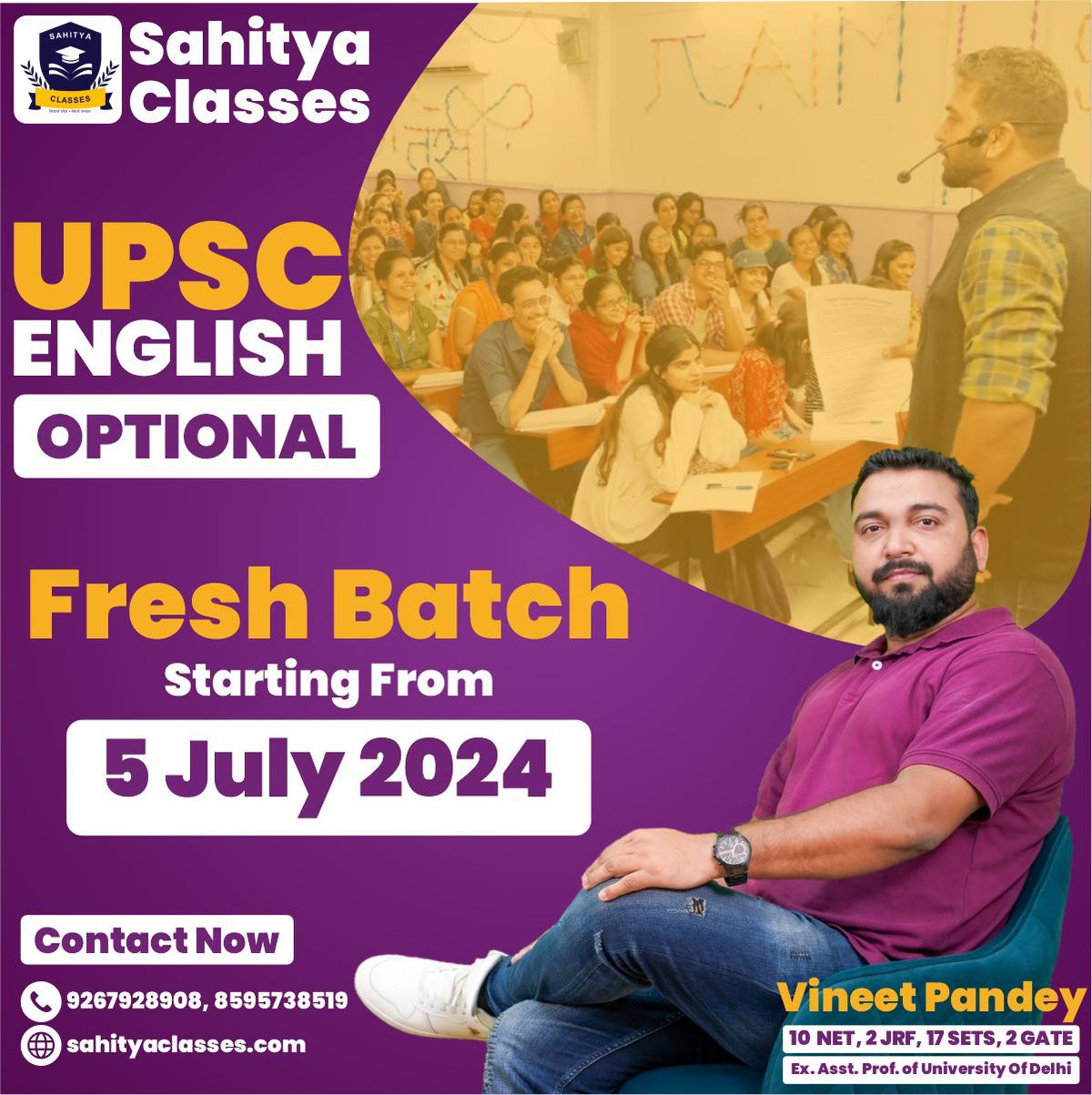 New English Batch Starting from 5th July 2024