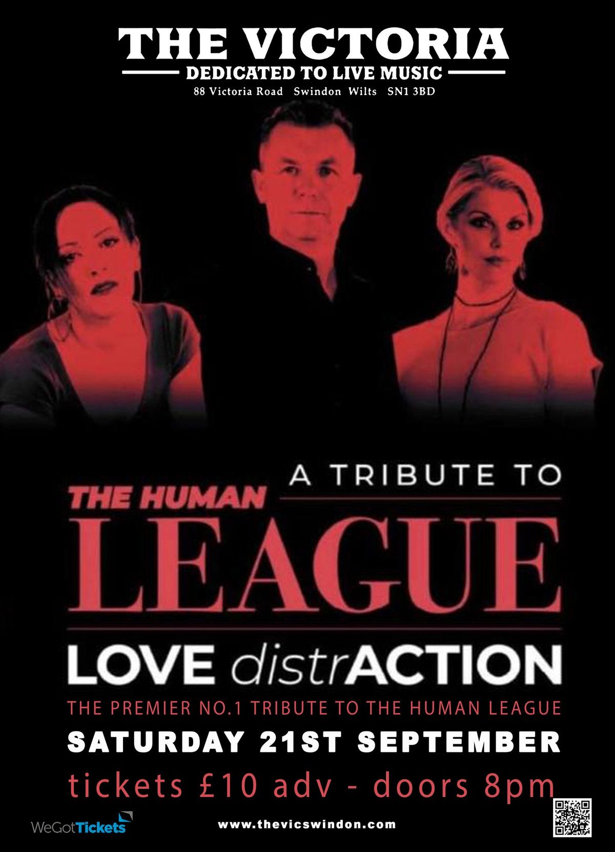 LOVE DISTRACTION - Human League Tribute - live at The Vic