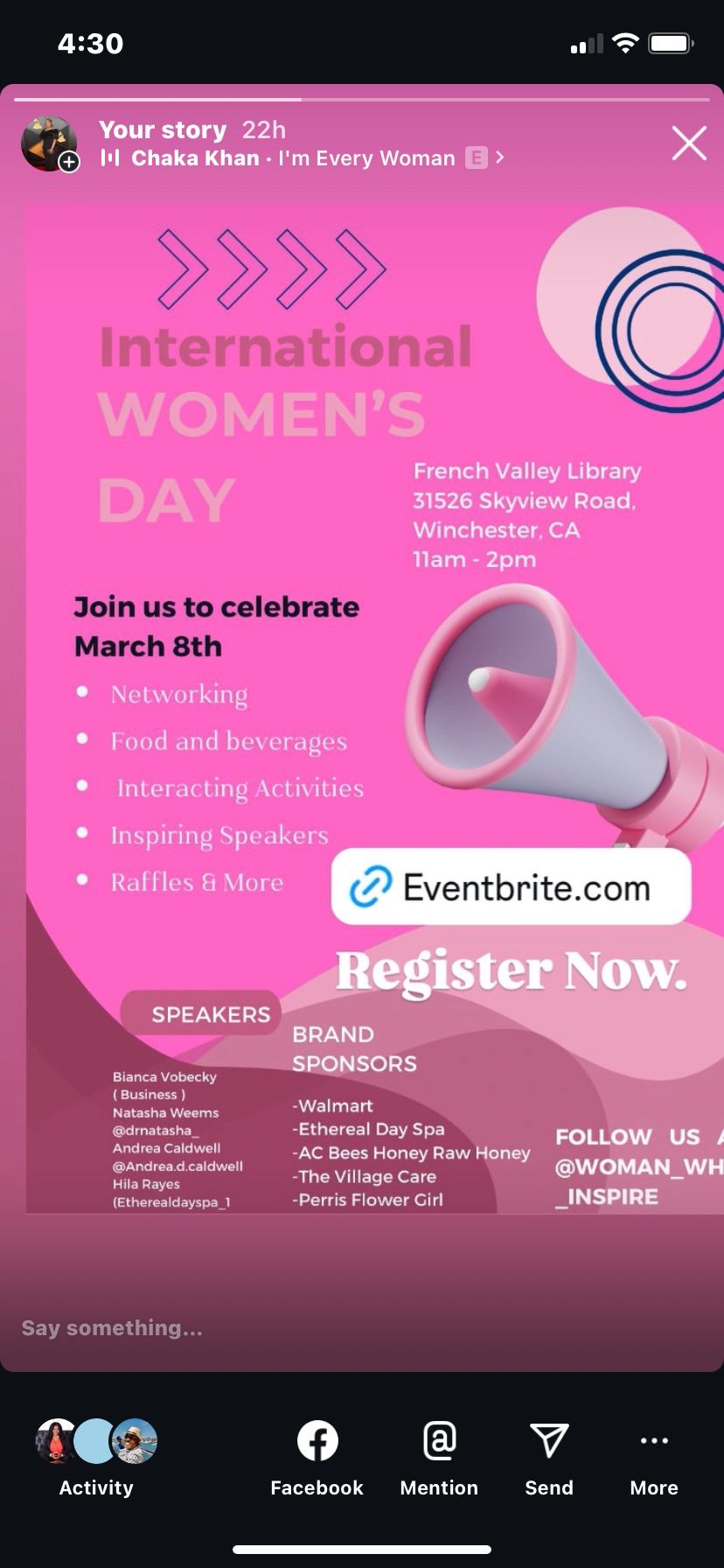 International Women\u2019s Day Empowerment Workshop