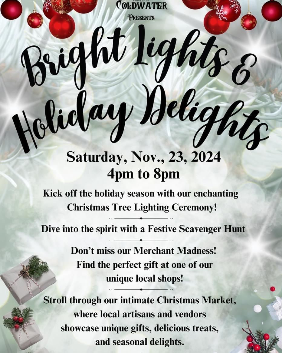 Bright Lights and Holiday Delights (Village Christmas Tree Lighting)