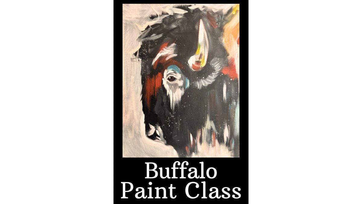 Buffalo Paint Class at The Lacy Wilson Art Studio