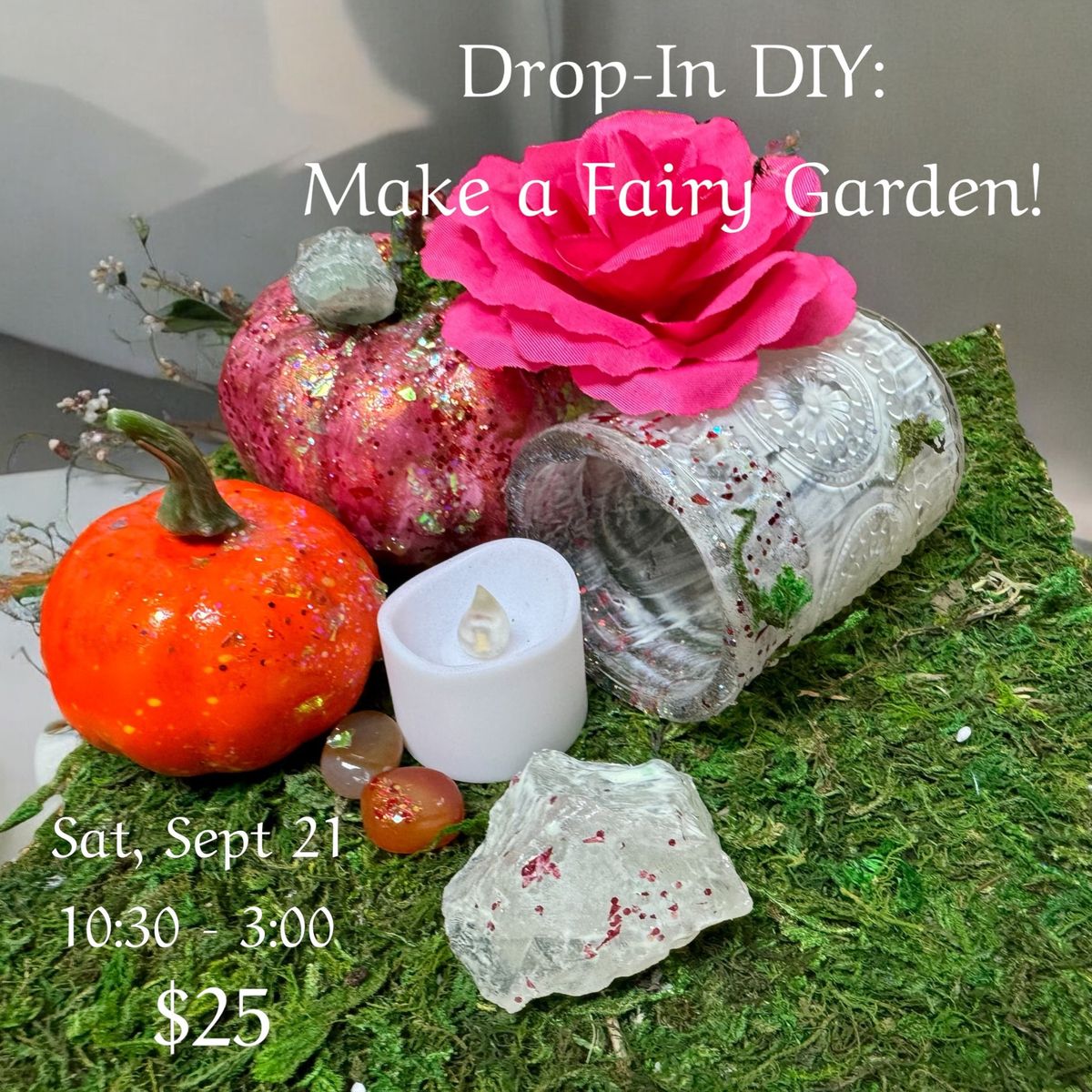 Drop-In DIY:  Pumpkin Fairy House