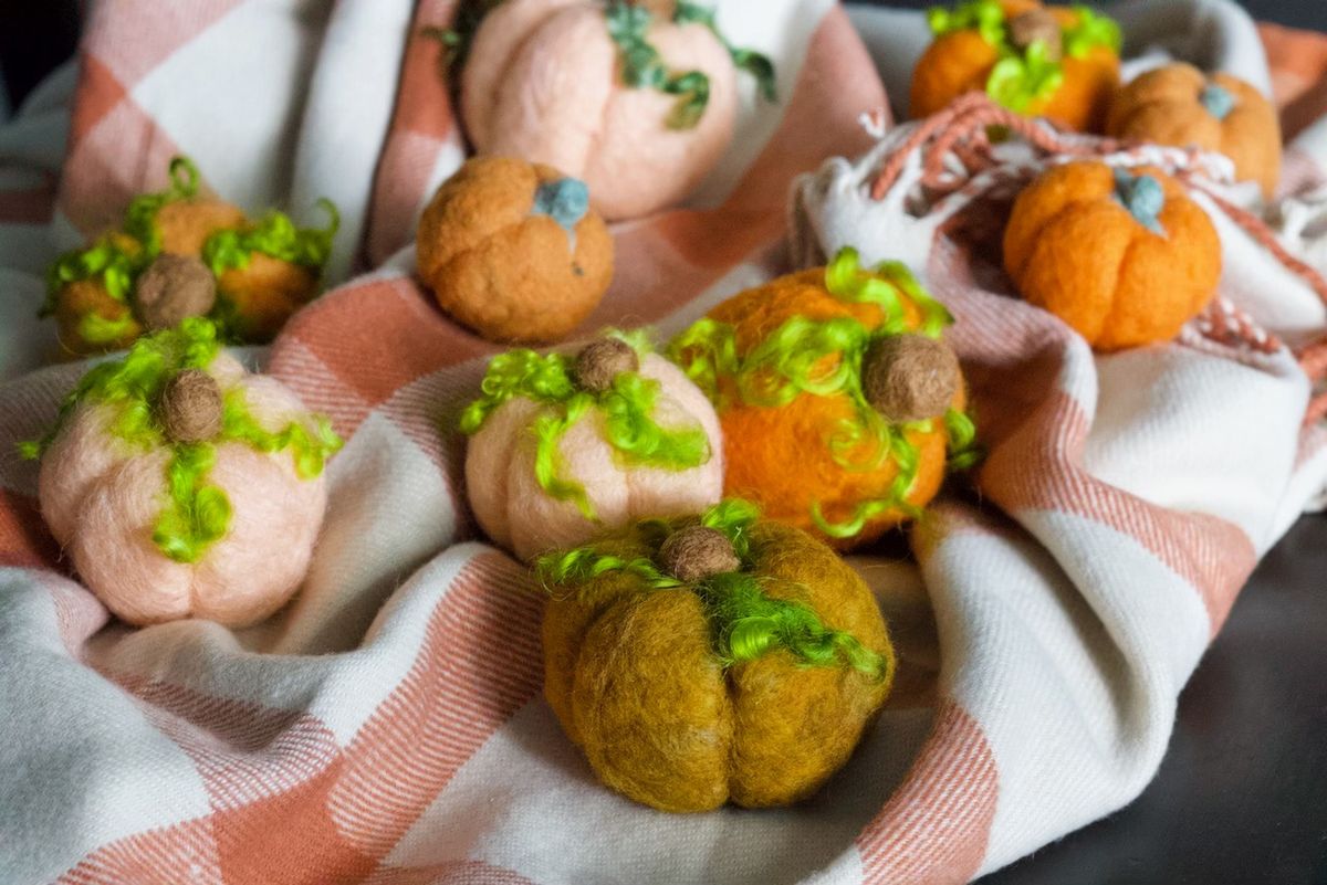 Needle Felting Class - Pumpkin