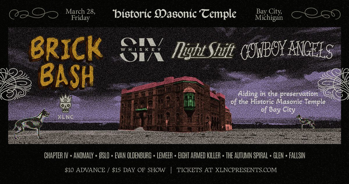 Whiskey Six | BRICK BASH 2025 | March 28 at Historic Masonic Temple