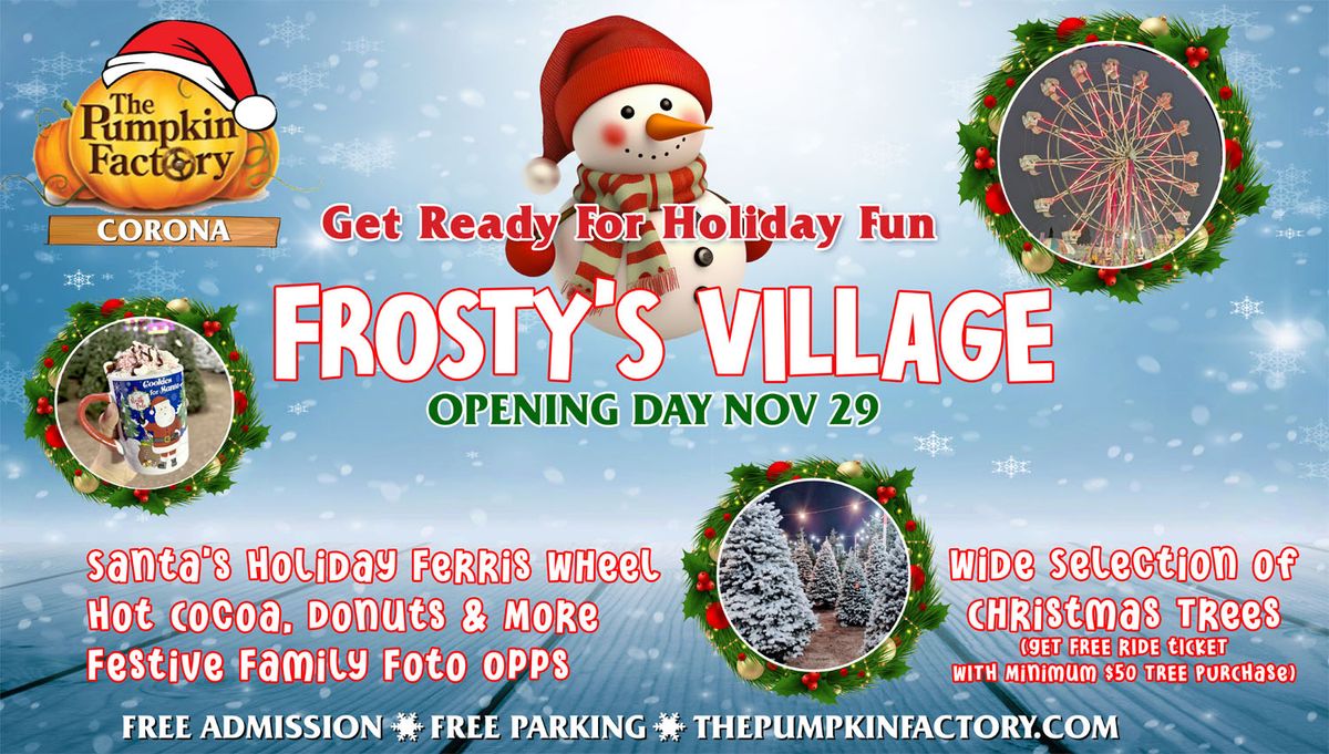 Frosty\u2019s Village Christmas Tree Lot Opening Day