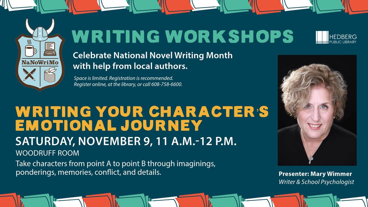 NaNoWriMo Writing Workshops: Writing Your Character's Emotional Journey