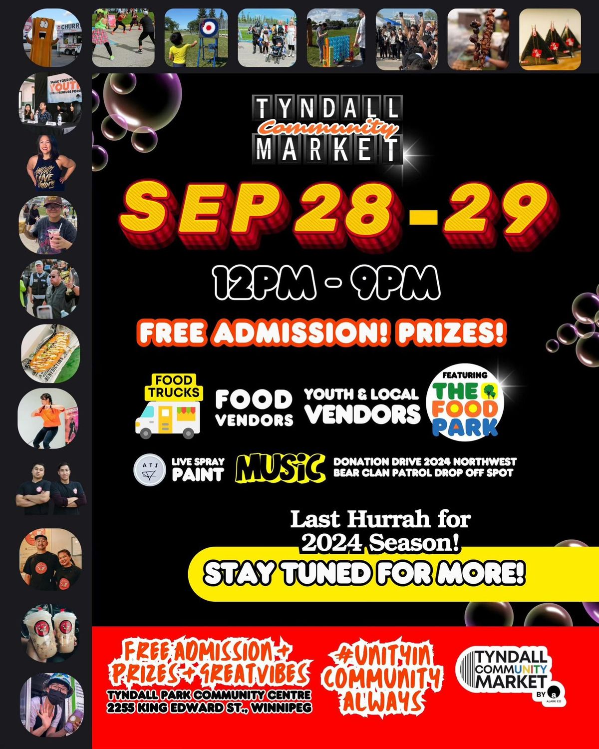 Tyndall Community Market Featuring The Food Park - The Last Hurrah Sept 28 & 29